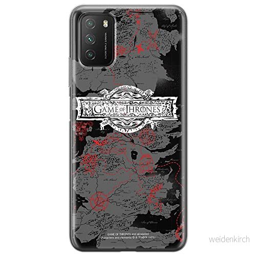 ERT GROUP mobiltelefonfodral för Xiaomi REDMI 9T originalt och officiellt licensierat Game od Thrones mönster of 010 anpassad till formen på mobiltelefonen, fodral tillverkad av TPU plast 5904805600906