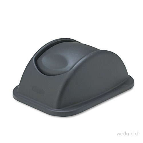 Rubbermaid kommersiella produkter orörbar polypropylenöverdel för medium papperskorg svart 86876147728