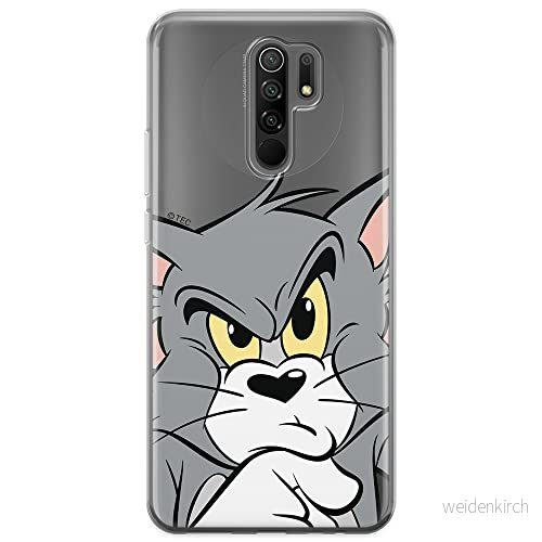 ERT GROUP mobiltelefonfodral för Xiaomi REDMI 9 originalt och officiellt licensierat Tom and Jerry mönster 001 optimalt anpassad till formen på mobiltelefonen, gedeeltelijk transparant 5903040290866