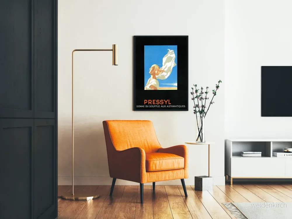 Vintageposter Pressyl souffle för astmatiker - Bild 2