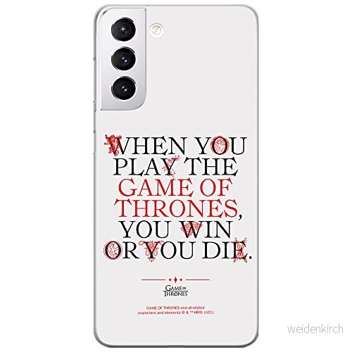 ERT GROUP mobiltelefonfodral för Samsung S21 originalt och officiellt licensierat Game od Thrones mönster of 009 anpassad till formen på mobiltelefonen, fodral tillverkad av TPU plast 5903932675771