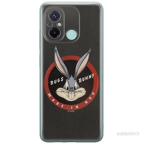 ERT GROUP mobiltelefonfodral för Xiaomi REDMI 12C/ 11A originalt och officiellt licensierat Looney Tunes mönster Bugs 006 anpassad till formen på mobiltelefonen, fodral tillverkad av TPU plast 5905511841164