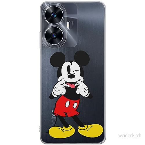 ERT GROUP mobiltelefonfodral för Realme C55 originalt och officiellt licensierat Disney mönster Mickey 053 optimalt anpassad till formen på mobiltelefonen, gedeeltelijk transparant 5905795034955