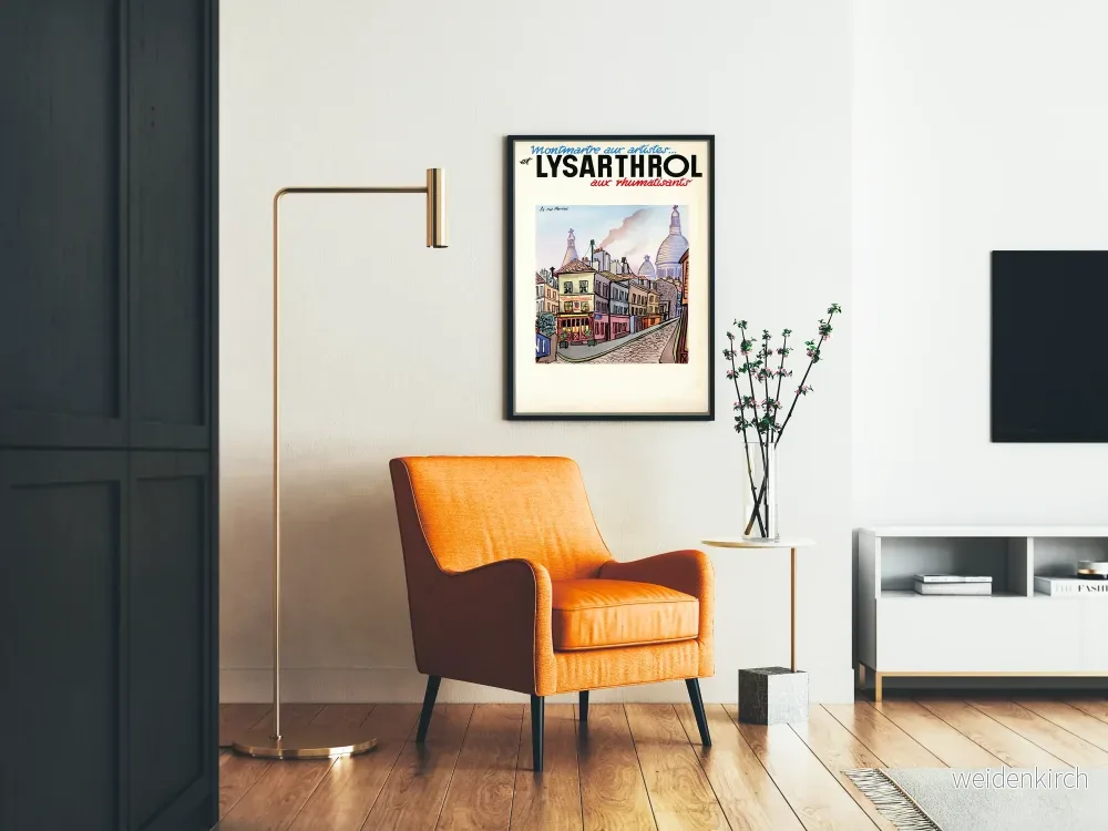 Vintageposter Montmartre Lysarthrol för reumatiker - Bild 2