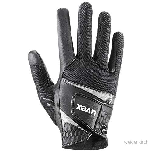 uvex sumair flexibel ridhandske för dam och herr hållbar optimal ventilation black silver 8.5 4043197332994