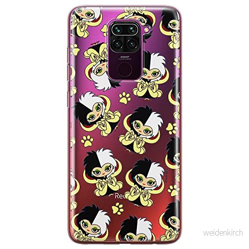 ERT GROUP mobiltelefonfodral för Xiaomi REDMI NOTE 9 originalt och officiellt licensierat Disney mönster Cruella 007 optimalt anpassad till formen på mobiltelefonen, gedeeltelijk transparant 5905131492333