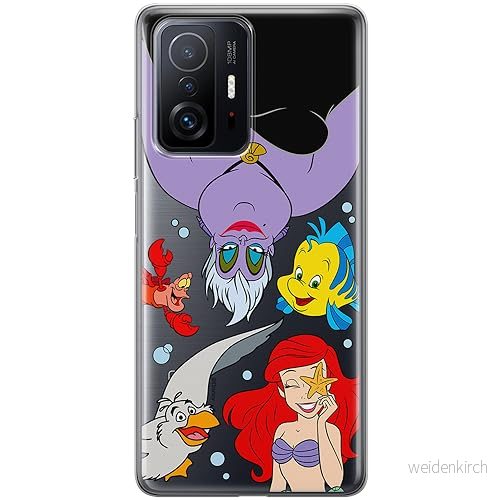 ERT GROUP mobiltelefonfodral för Xiaomi 11T 5G / PRO originalt och officiellt licensierat Disney mönster Ariel 008 optimalt anpassad till formen på mobiltelefonen, gedeeltelijk transparant 5905795045326