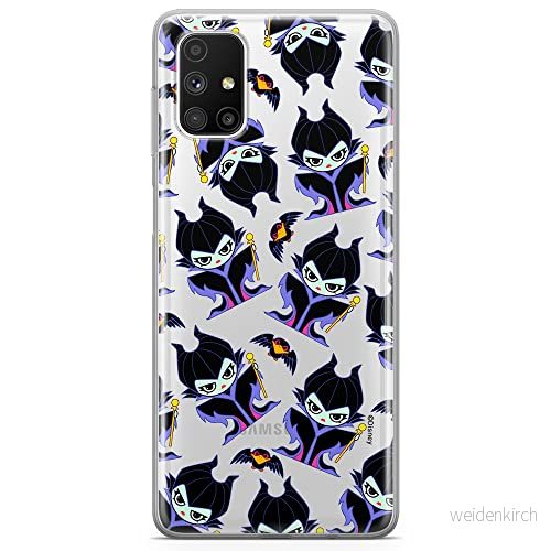 ERT GROUP mobiltelefonfodral för Samsung M51 originalt och officiellt licensierat Disney mönster Maleficent 004 optimalt anpassad till formen på mobiltelefonen, gedeeltelijk transparant 5905131484215