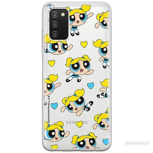 ERT GROUP mobiltelefonfodral för Samsung A03S originalt och officiellt licensierat The Powerpuff Girls mönster 008 anpassad till formen på mobiltelefonen, gedeeltelijk transparant 5905511958220