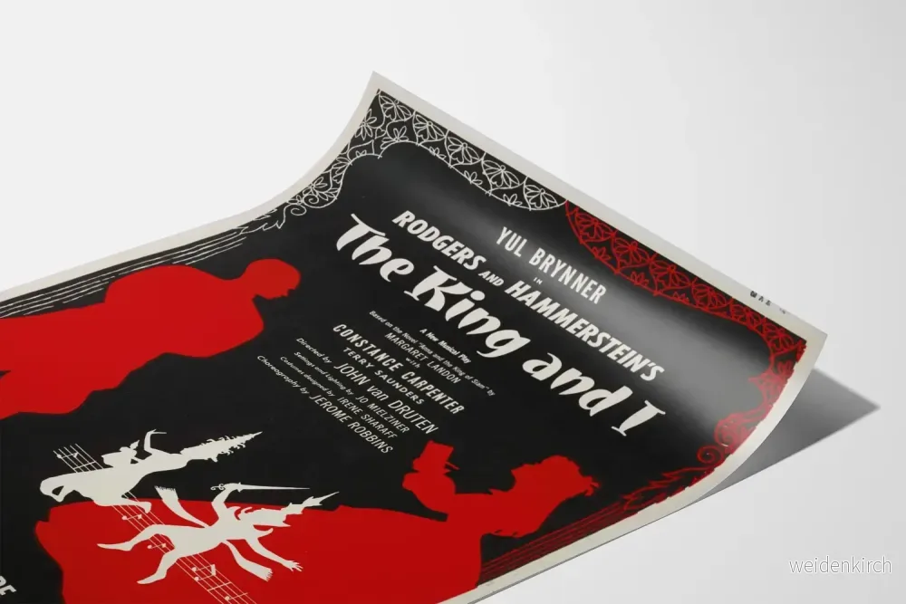Vintage teaterposter The King and I av Rodgers och Hammerstein - Bild 3
