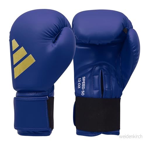 adidas boxningshandskar Speed 50, vuxna, 30 ml, punkteringshandskar bekväma och hållbara, blå 3662513738145
