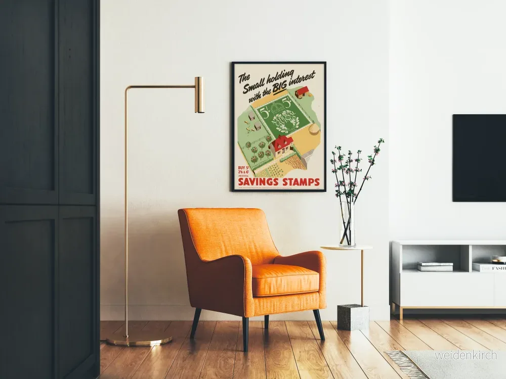 Vintageposter The Small Holding with the Big Interest - Retro väggdekoration - Bild 2