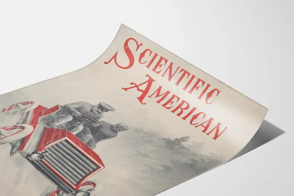 Vintage vetenskaplig American automobil och utgångsposter - Bild 3