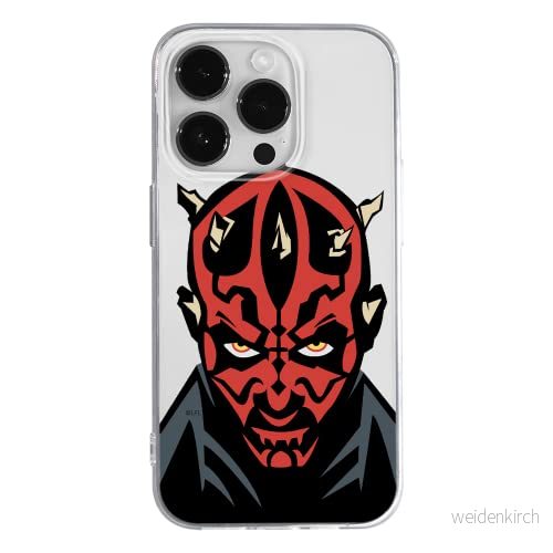ERT GROUP mobiltelefonfodral för Apple Iphone 14 PRO MAX originalt och officiellt licensierat Star Wars mönster Darth Maul 004 optimalt anpassad till formen på mobiltelefonen, gedeeltelijk transparant 5905131932525