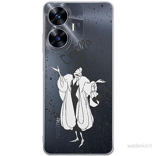 ERT GROUP mobiltelefonfodral för Realme C55 originalt och officiellt licensierat Disney mönster Cruella 001 optimalt anpassad till formen på mobiltelefonen, gedeeltelijk transparant 5905511873851