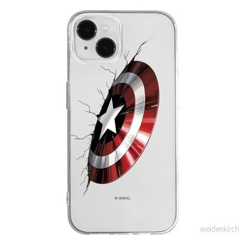 ERT GROUP mobiltelefonfodral för Apple Iphone 14 PLUS originalt och officiellt licensierat Marvel mönster Captain America 023 optimalt anpassad till formen på mobiltelefonen, gedeeltelijk transparant 5905131895950