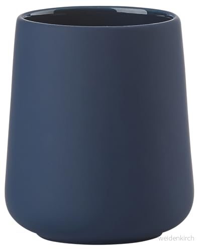 Zone Denmark Nova One tandborstmugg, tandborstmugg i keramik med soft touch beläggning, diameter 8 cm, höjd 10 Royal Blue 5708760631568