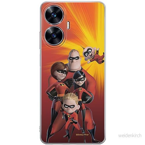 ERT GROUP mobiltelefonfodral för Realme C55 originalt och officiellt licensierat Disney mönster Incredibles 001 optimalt anpassad till formen på mobiltelefonen, fodral tillverkad av TPU plast 5905511875374