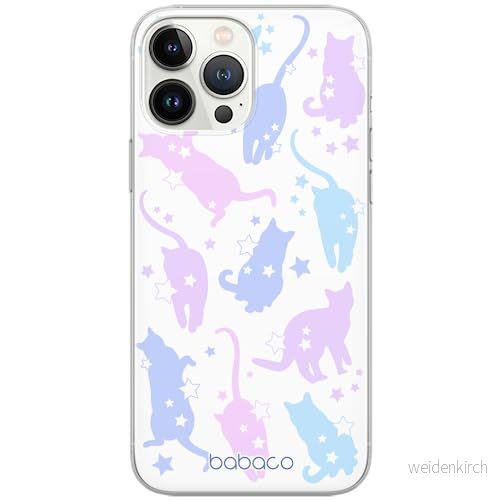 ERT GROUP mobiltelefonfodral för Iphone 13 PRO MAX originalt och officiellt licensierat Babaco mönster Cats 016 optimalt anpassad till formen på mobiltelefonen, fodral tillverkad av TPU plast 5905131099938