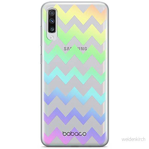 ERT GROUP mobiltelefonfodral för Samsung A70 originalt och officiellt licensierat Babaco mönster Zygzak 001 optimalt anpassad till formen på mobiltelefonen, gedeeltelijk transparant 5904805388675
