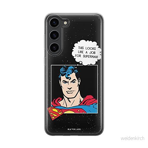 ERT GROUP mobiltelefonfodral för Samsung S23 originalt och officiellt licensierat DC mönster Superman 037 optimalt anpassad till formen på mobiltelefonen, fodral tillverkad av TPU plast 5905511429720