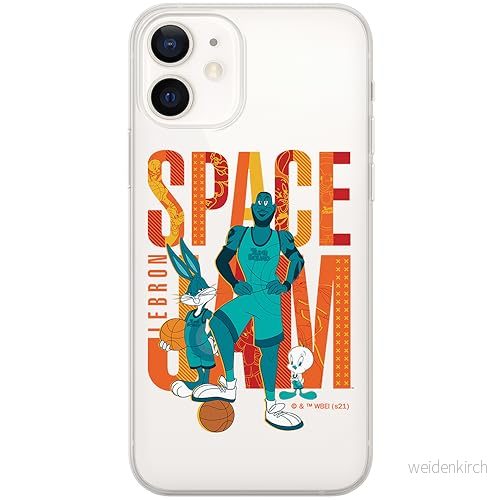ERT GROUP mobiltelefonfodral för Iphone 12 Mini originalt och officiellt licensierat Looney Tunes mönster Space Jam 002 anpassad till formen på mobiltelefonen, fodral tillverkad av TPU plast 5905511016012