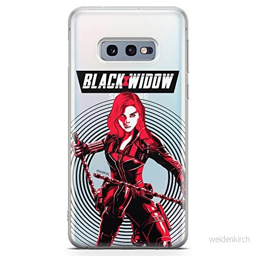 ERT GROUP mobiltelefonfodral för Samsung S10e originalt och officiellt licensierat Marvel mönster Black Widow 008 optimalt anpassad till formen på mobiltelefonen, gedeeltelijk transparant 5903537662343