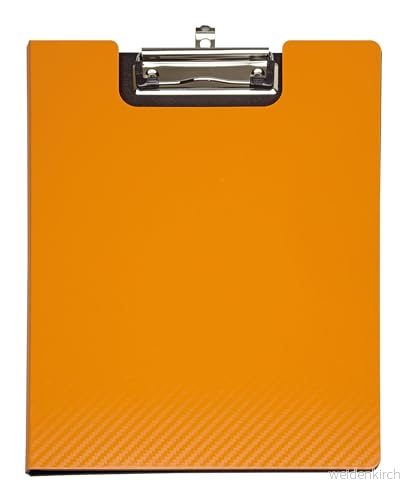Maul Klemmbrett Maulflexx, Hållbar A4 Skrivsurfplatta, infällbar Hängande Ögla. Urklipp Mapp 4 Schreibmappe Orange 4002390064552