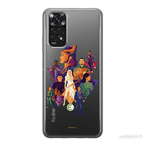 ERT GROUP mobiltelefonfodral för Xiaomi REDMI NOTE 11S 4G / 11 originalt och officiellt licensierat Marvel mönster Eternals 007, gedeeltelijk transparant 5905511567170