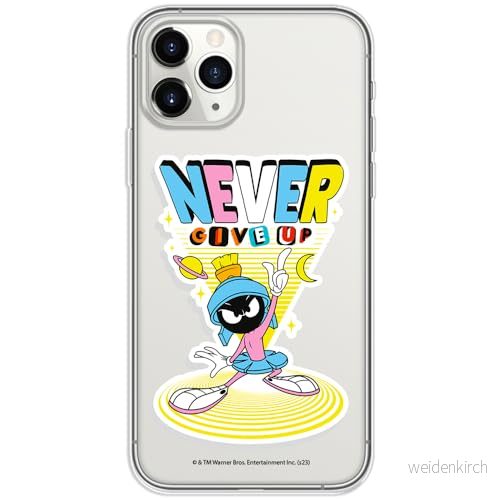 ERT GROUP mobiltelefonfodral för Iphone 11 PRO MAX originalt och officiellt licensierat Looney Tunes mönster Marvin 005 optimalt anpassad till formen på mobiltelefonen, gedeeltelijk transparant 5905795128357