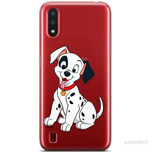 ERT GROUP mobiltelefonfodral för Samsung A01 originalt och officiellt licensierat Disney mönster Dalmatian 006 Vit optimalt anpassad till formen på mobiltelefonen, gedeeltelijk transparant 5904805884573