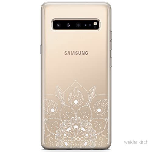 ERT GROUP mobiltelefonfodral för Samsung S10 5G originalt och officiellt licensierat Babaco mönster Mandalas 008 Vit optimalt anpassad till formen på mobiltelefonen, gedeeltelijk transparant 5904805853678