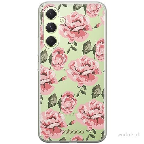 ERT GROUP mobiltelefonfodral för Samsung A54 5G originalt och officiellt licensierat Babaco mönster Flowers 013 optimalt anpassad till formen på mobiltelefonen, gedeeltelijk transparant 5905511804930