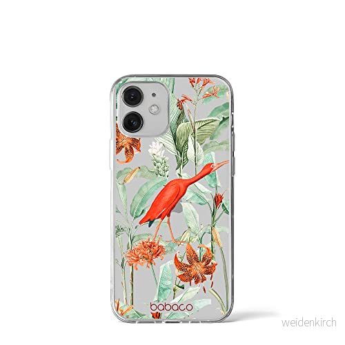 ERT GROUP mobiltelefonfodral för Iphone 12 Mini originalt och officiellt licensierat Babaco mönster Flowers 049 optimalt anpassad till formen på mobiltelefonen, gedeeltelijk transparant 5905131341938