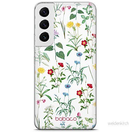 ERT GROUP mobiltelefonfodral för Samsung S22 originalt och officiellt licensierat Babaco mönster Flowers 042 optimalt anpassad till formen på mobiltelefonen, fodral tillverkad av TPU plast 5905131316134
