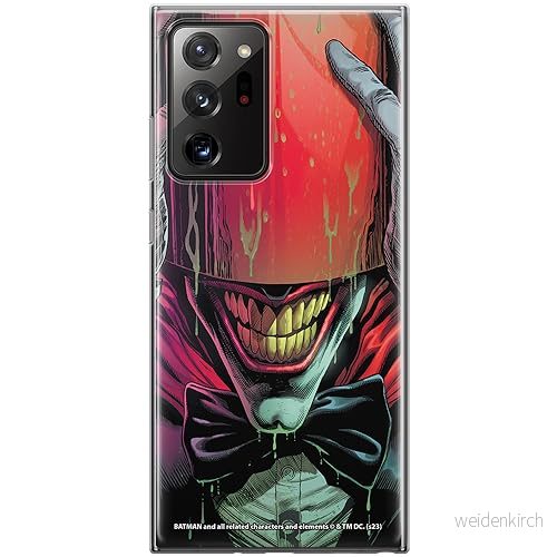 ERT GROUP mobiltelefonfodral för Samsung GALAXY NOTE 20 ULTRA originalt och officiellt licensierat DC mönster Joker 029 anpassad till formen på mobiltelefonen, fodral tillverkad av TPU plast 5905795053857