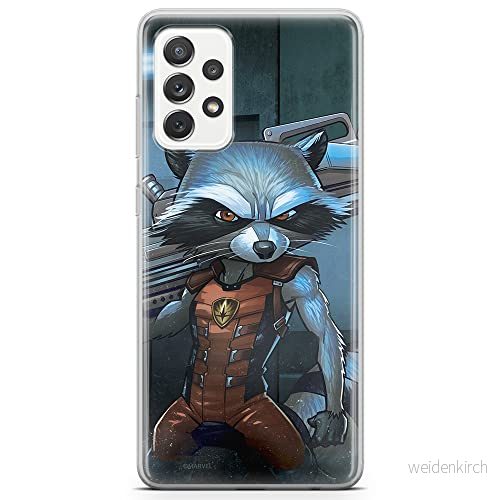 ERT GROUP mobiltelefonfodral för Samsung A72 5G originalt och officiellt licensierat Marvel mönster Rocket 001 optimalt anpassad till formen på mobiltelefonen, fodral tillverkad av TPU plast 5903040082164