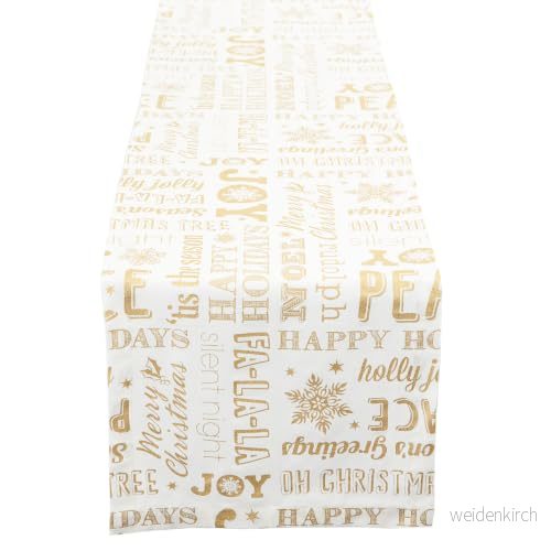 DII Metalliskt tyg köksinredning, bomull, guld semestercollage, 274 cm x 35 (rektangulär) 738215380470
