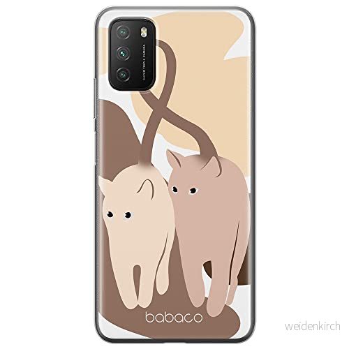 ERT GROUP mobiltelefonfodral för Xiaomi REDMI 9T/ POCO M3 originalt och officiellt licensierat Babaco mönster Cats 002 optimalt anpassad till formen på mobiltelefonen, fodral tillverkad av TPU plast 5905131086051