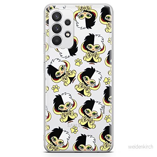 ERT GROUP mobiltelefonfodral för Samsung A32 4G LTE originalt och officiellt licensierat Disney mönster Cruella 007 optimalt anpassad till formen på mobiltelefonen, gedeeltelijk transparant 5905131492654