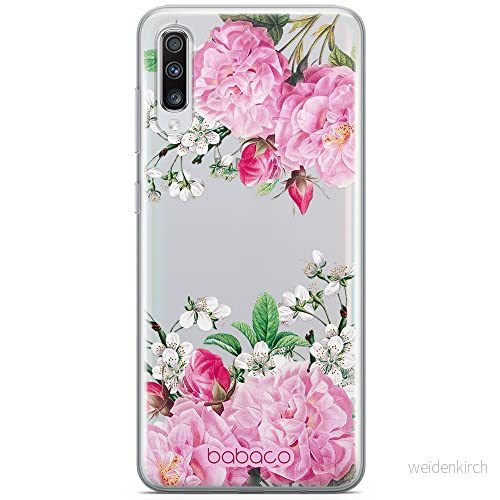 ERT GROUP mobiltelefonfodral för Samsung A70 originalt och officiellt licensierat Babaco mönster Flowers 046 optimalt anpassad till formen på mobiltelefonen, gedeeltelijk transparant 5905131330277