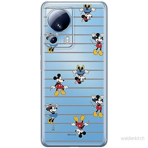 ERT GROUP mobiltelefonfodral för Xiaomi 13 LITE/CIVI 2 originalt och officiellt licensierat Disney mönster Mickey & Minnie 007 anpassad till formen på mobiltelefonen, gedeeltelijk transparant 5905511917111