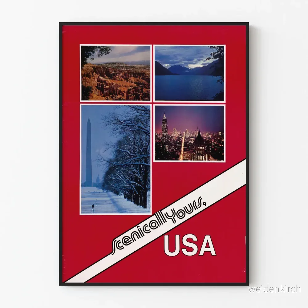 Dekorativ poster av amerikansk scen från USA Dekorativ poster av amerikansk scen från USA