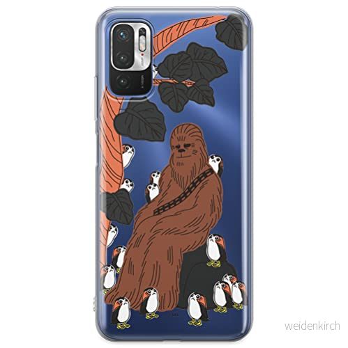 ERT GROUP mobiltelefonfodral för Xiaomi REDMI NOTE 10 5G / POCO M3 PRO originalt och officiellt licensierat Star Wars mönster Chewbacca 006, gedeeltelijk transparant 5904805612503