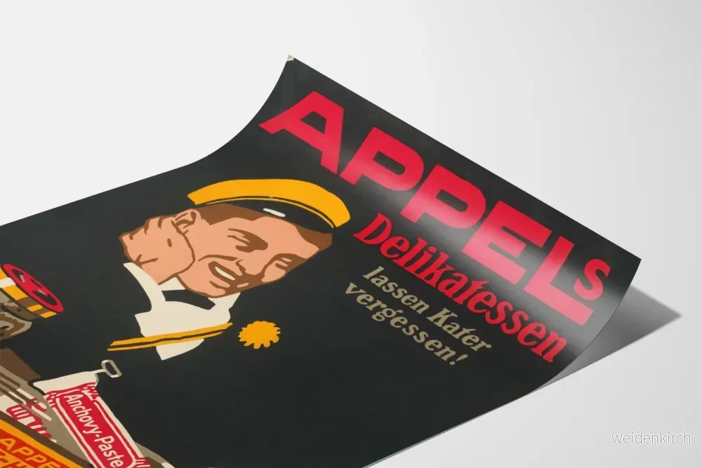 Vintageposter med apelsin Delikatessen för väggdekoration - Bild 3