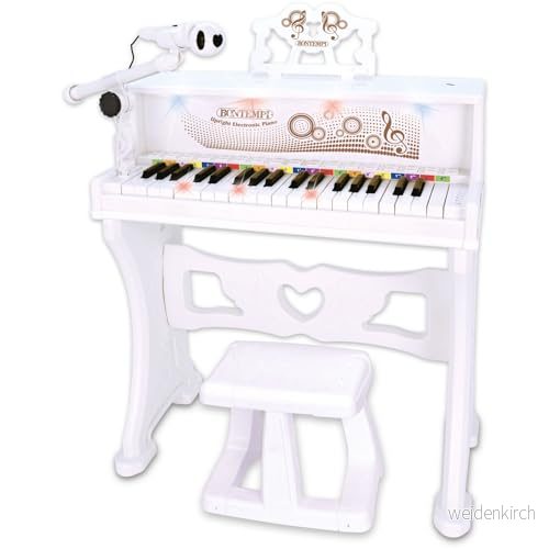 Bontempi 10 8000 djur elektroniska vingar med mikrofon, fötter och pall. 37 knappar, flerfärgad, 57 x 84 45 cm 47663336039