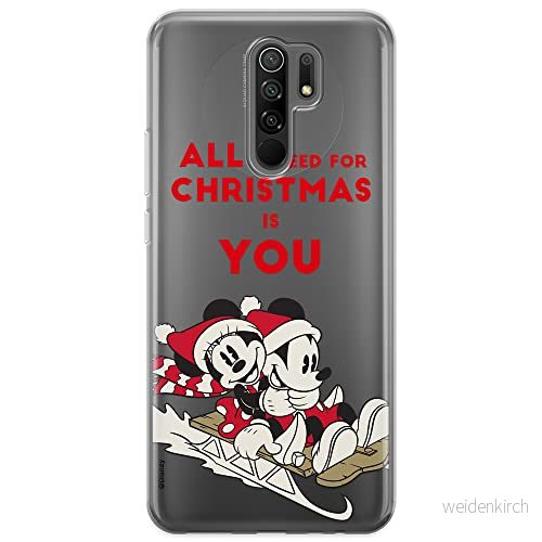 ERT GROUP mobiltelefonfodral för Xiaomi REDMI 9 originalt och officiellt licensierat Disney mönster Mickey & Minnie 015 optimalt anpassad till formen på mobiltelefonen, gedeeltelijk transparant 5903932066968