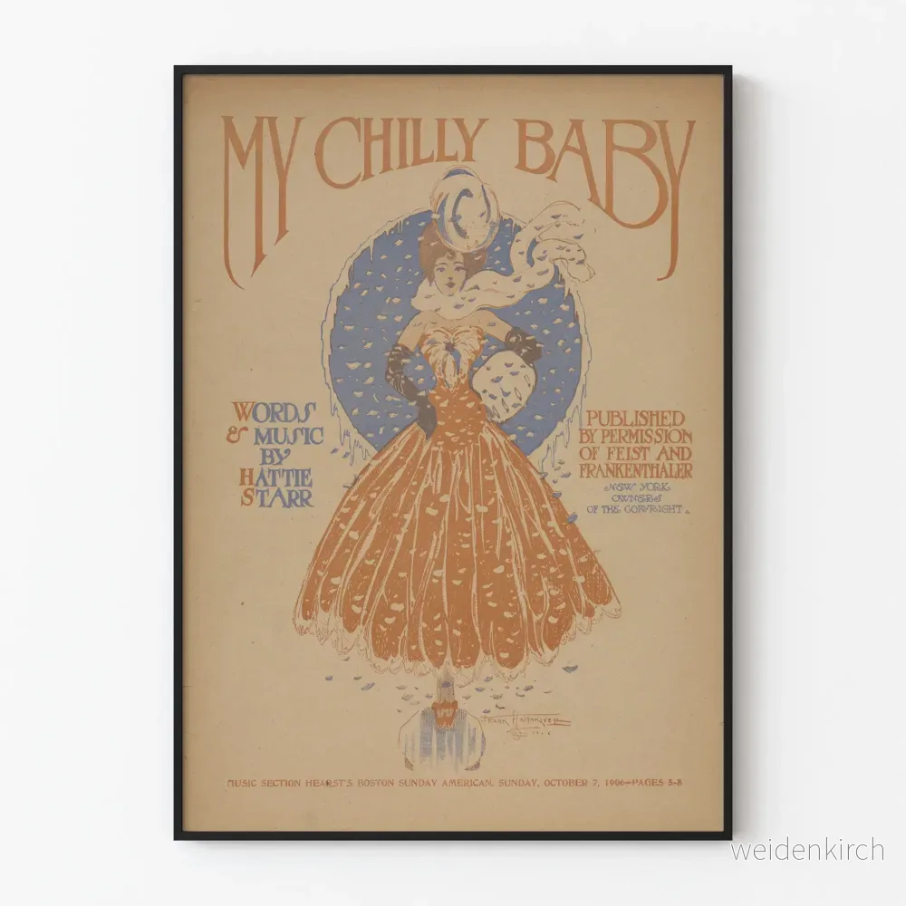 Vintageposter My Chilly Baby av Frank Nagel
