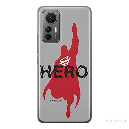 ERT GROUP mobiltelefonfodral för Xiaomi 12 LITE originalt och officiellt licensierat DC mönster Superman 038 optimalt anpassad till formen på mobiltelefonen, fodral tillverkad av TPU plast 5905511510602