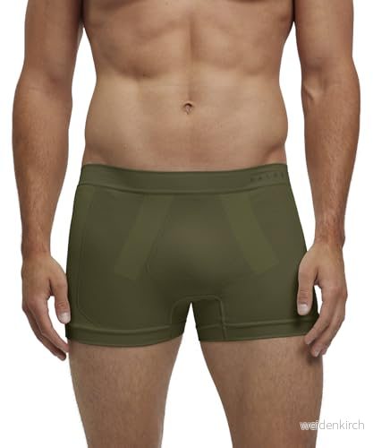 FALKE herr Baselayer underkläder Warm M BX funktionellt material snabbtorkande 1 styck, grön (örter 7754) nytt miljövänligt, XXL 4067112183430